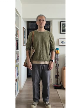 「United Athle（ユナイテッドアスレ）のアイテム」を使った、Benjamin Hsuさん（メンズ・170cm）の夏コーディネート