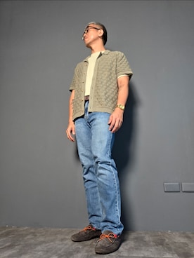 「TOD’S（トッズ）のアイテム」を使った、Benjamin Hsuさん（メンズ・170cm）の夏コーディネート