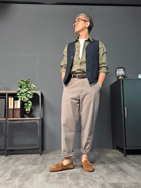 「アイテム（フォーマルスーツ/小物）」を使った、Benjamin Hsuさん（メンズ・170cm）の夏コーディネート