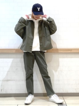 「AMERICAN HOLIC」｜「アイテム（ブルゾン）」を使った、eveさん（レディース・165cm）の冬コーディネート