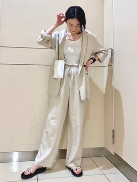 「AMERICAN HOLIC」｜「アイテム（ブルゾン）」を使った、eveさん（レディース・165cm）の春コーディネート