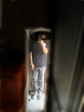「しまむら（シマムラ）のアイテム（Tシャツ/カットソー）」を使った、Nさん（メンズ・174cm）の夏コーディネート