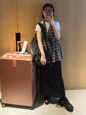 「LAULEN（ローレン）のアイテム」を使った、ayuさん（レディース・150cm）の夏コーディネート