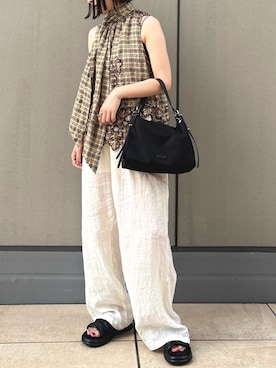 「LAULEN（ローレン）のアイテム」を使った、ayuさん（レディース・150cm）の夏コーディネート