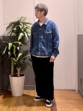 「Levi's（リーバイス）のアイテム（ジャケット/アウター）」を使った、nobata00さん（メンズ・172cm）の夏コーディネート