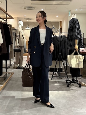 「アイテム（テーラードジャケット）」を使った、takaokaさん（レディース・157cm）の秋コーディネート