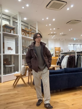 「アイテム（その他アウター）」を使った、yugoiida1009さん（メンズ・171cm・20代）の冬コーディネート