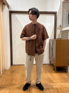 「URBAN RESEARCH DOORS（アーバンリサーチドアーズ）の『吸水速乾/接触冷感』クイックドライプレーティング ショートスリーブTシャツ（Tシャツ/カットソー、グレー系）」を使った、yugoiida1009さん（メンズ・172cm）の春コーディネート