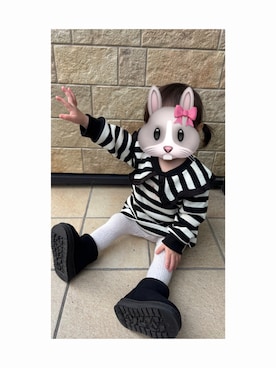 「アイテム（ワンピース）」を使った、himaribabyさん（キッズ・70cm）の冬コーディネート