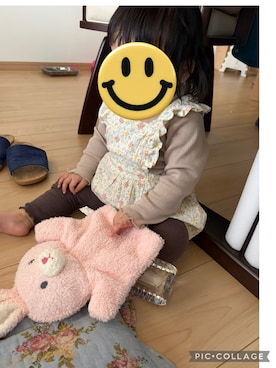 「アイテム（おもちゃ）」を使った、milkydiaryさん（キッズ・80cm）の冬コーディネート