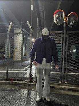 「アイテム（スラックス）」を使った、kitadayukiさん（メンズ・179cm・20代）の冬コーディネート