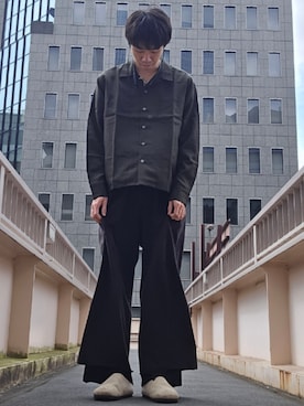 「アイテム（サンダル）」を使った、kitadayukiさん（メンズ・179cm）の冬コーディネート