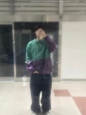 「アイテム（ナイロンジャケット）」を使った、kitadayukiさん（メンズ・179cm）の冬コーディネート