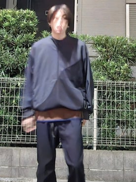 「アイテム（ナイロンジャケット）」を使った、kitadayukiさん（メンズ・179cm・20代）の冬コーディネート