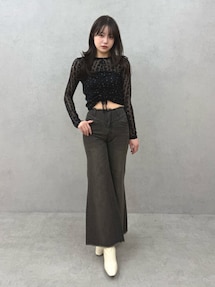 ドットフラワージャカードトップス｜カルナムール（CALNAMUR）公式通販