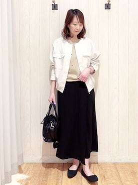 「Lee（リー）のアイテム（バッグ）」を使った、あいこさん（レディース・157cm）の春コーディネート