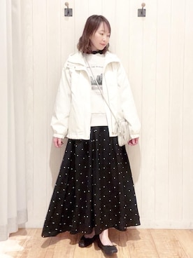「off the wall（オフザウォール）のアイテム」を使った、あいこさん（レディース・157cm）の冬コーディネート