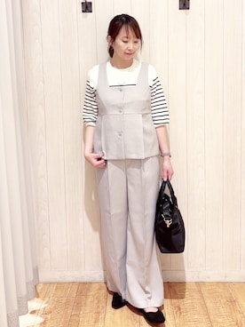 「Lee（リー）のアイテム（バッグ）」を使った、あいこさん（レディース・157cm）の春コーディネート