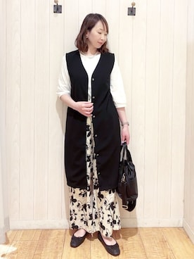 「Lee（リー）のアイテム（バッグ）」を使った、あいこさん（レディース・157cm）の春コーディネート