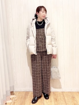 「DRESKIP（ドレスキップ）のアイテム」を使った、あいこさん（レディース・157cm）の冬コーディネート