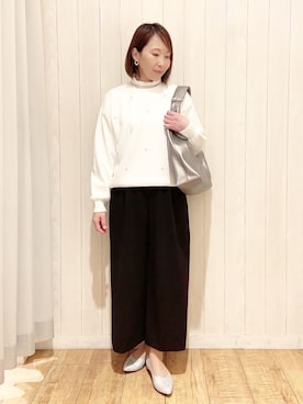 「DRESKIP（ドレスキップ）のアイテム」を使った、あいこさん（レディース・157cm）の冬コーディネート