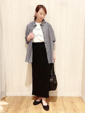 「DRESKIP（ドレスキップ）のアイテム」を使った、あいこさん（レディース・157cm）の春コーディネート