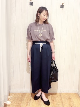 「Lee（リー）のアイテム（バッグ）」を使った、あいこさん（レディース・157cm）の春コーディネート