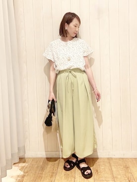 「DRESKIP（ドレスキップ）のアイテム」を使った、あいこさん（レディース・157cm）の春コーディネート