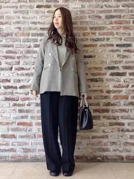 「THE SHOP TK （ザ ショップ ティーケー ）のオブリックトゥパンプス（パンプス）」を使った、tokiさん（レディース・155cm）の秋コーディネート