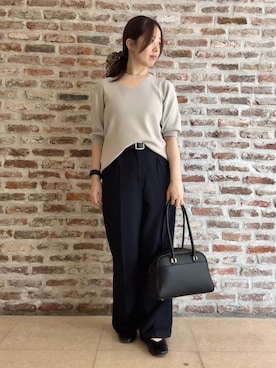 「THE SHOP TK （ザ ショップ ティーケー ）のアイテム（ニット/セーター）」を使った、tokiさん（レディース・155cm）の夏コーディネート