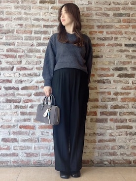 「THE SHOP TK （ザ ショップ ティーケー ）のオブリックトゥパンプス（パンプス）」を使った、tokiさん（レディース・155cm）の冬コーディネート