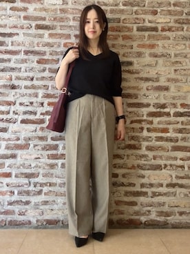 「THE SHOP TK （ザ ショップ ティーケー ）のアイテム（ショルダーバッグ）」を使った、tokiさん（レディース・155cm）の秋コーディネート