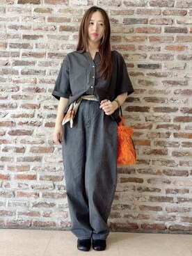 「THE SHOP TK （ザ ショップ ティーケー ）のオブリックトゥパンプス（パンプス）」を使った、tokiさん（レディース・155cm）の秋コーディネート