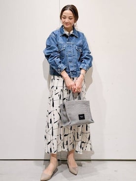 「THE SHOP TK （ザ ショップ ティーケー ）のアイテム」を使った、machiさん（レディース・157cm）の春コーディネート