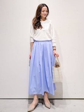 「THE SHOP TK （ザ ショップ ティーケー ）のアイテム」を使った、machiさん（レディース・157cm）の春コーディネート