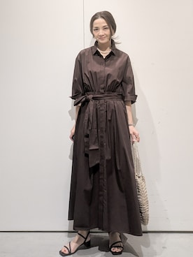 「アイテム（チャーム）」を使った、machiさん（レディース・157cm）の春コーディネート