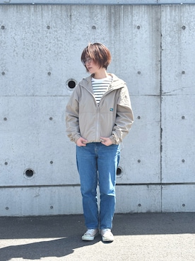 「Franklin Climbing（フランクリンクライミング）のアイテム」を使った、みおまるさん（レディース・158cm）の春コーディネート