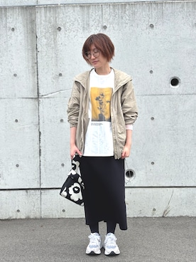 「Franklin Climbing（フランクリンクライミング）のアイテム」を使った、みおまるさん（レディース・158cm）の春コーディネート