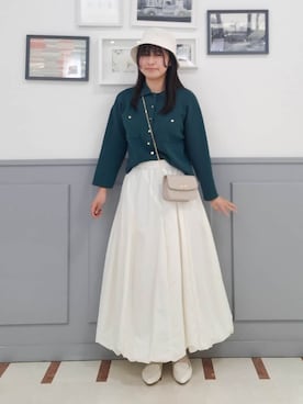 「grove（グローブ）のアイテム（帽子）」を使った、さっちーさん（レディース・162cm）の春コーディネート