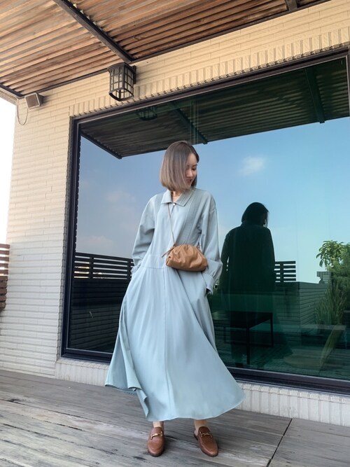 美品CLANE クラネ PYTHON OVER SHIRT ONE PIECE CLANE（クラネ）の「PYTHON OVER SHIRT ONE PIECE（ワンピース