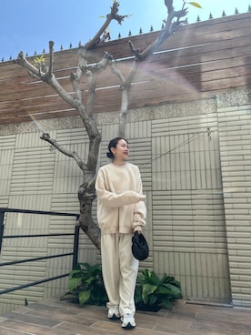 「BOTTEGA VENETA（ボッテガヴェネタ）のアイテム（バックパック/リュック）」を使った、Jasmine:)さん（レディース・158cm）の春コーディネート