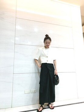 「CLANE（クラネ）のアイテム（サンダル）」を使った、Jasmine:)さん（レディース・158cm）の夏コーディネート