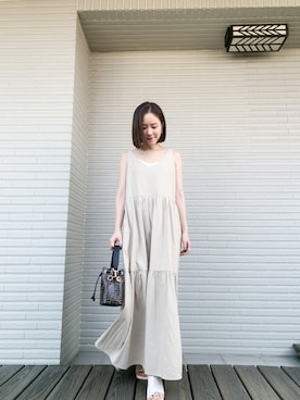 「FENDI」｜「アイテム（ワンピース/ドレス）」を使った、Jasmine:)さん（レディース・158cm）の秋コーディネート
