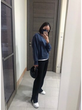 「BOTTEGA VENETA（ボッテガヴェネタ）のアイテム（バックパック/リュック）」を使った、Jasmine:)さん（レディース・158cm）の秋コーディネート