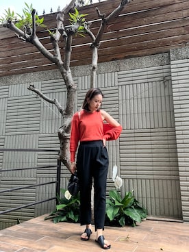 「BOTTEGA VENETA（ボッテガヴェネタ）のアイテム（バックパック/リュック）」を使った、Jasmine:)さん（レディース・158cm）の春コーディネート