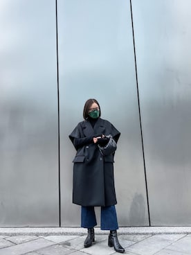 「CLANE（クラネ）のアイテム（ブーツ）」を使った、Jasmine:)さん（レディース・158cm）の冬コーディネート