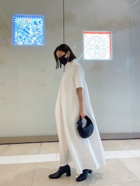 「CLANE（クラネ）のアイテム（ブーツ）」を使った、Jasmine:)さん（レディース・158cm）の秋コーディネート