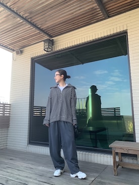 「BOTTEGA VENETA（ボッテガヴェネタ）のアイテム（バックパック/リュック）」を使った、Jasmine:)さん（レディース・158cm）の冬コーディネート