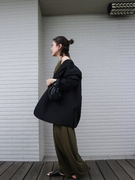 「MURUA（ムルーア）のアイテム（オールインワン・サロペット）」を使った、Jasmine:)さん（レディース・158cm）の秋コーディネート