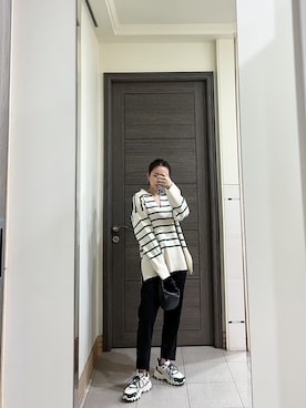 「BOTTEGA VENETA（ボッテガヴェネタ）のアイテム（バックパック/リュック）」を使った、Jasmine:)さん（レディース・158cm）の春コーディネート